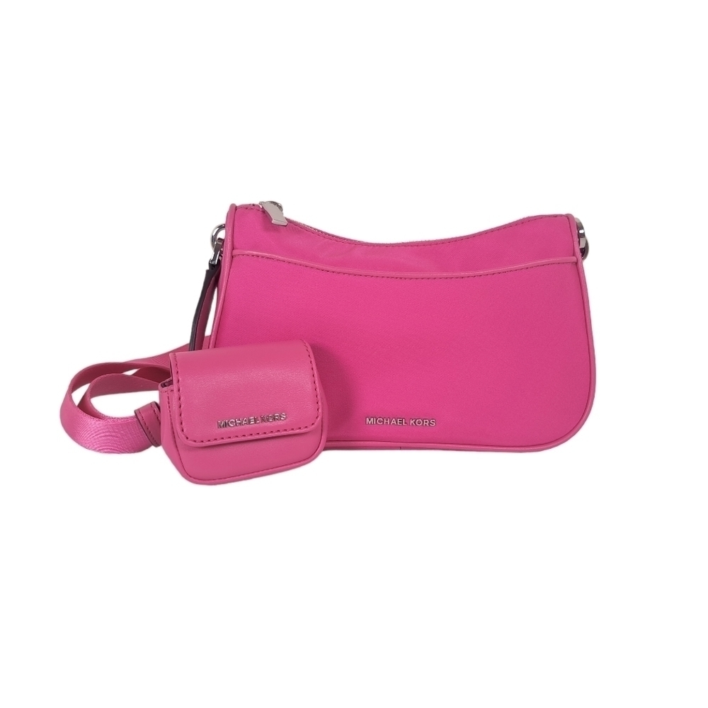 Michael Kors Jet Set Hot Pink Shoulder Bag Purse Set Wallet NEW NWT XBody